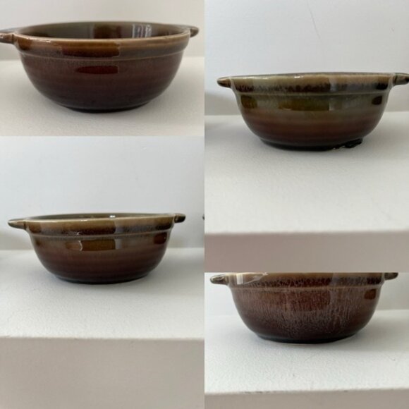 SUNBURST Canada Pottery Vintage Set of Four Soup Bowls Collectible Canadiana - Picture 1 of 10